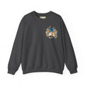 ORVIAN — Watercolor Floral Book & Butterfly Crewneck, Literary Nature Unisex Heavy Blend