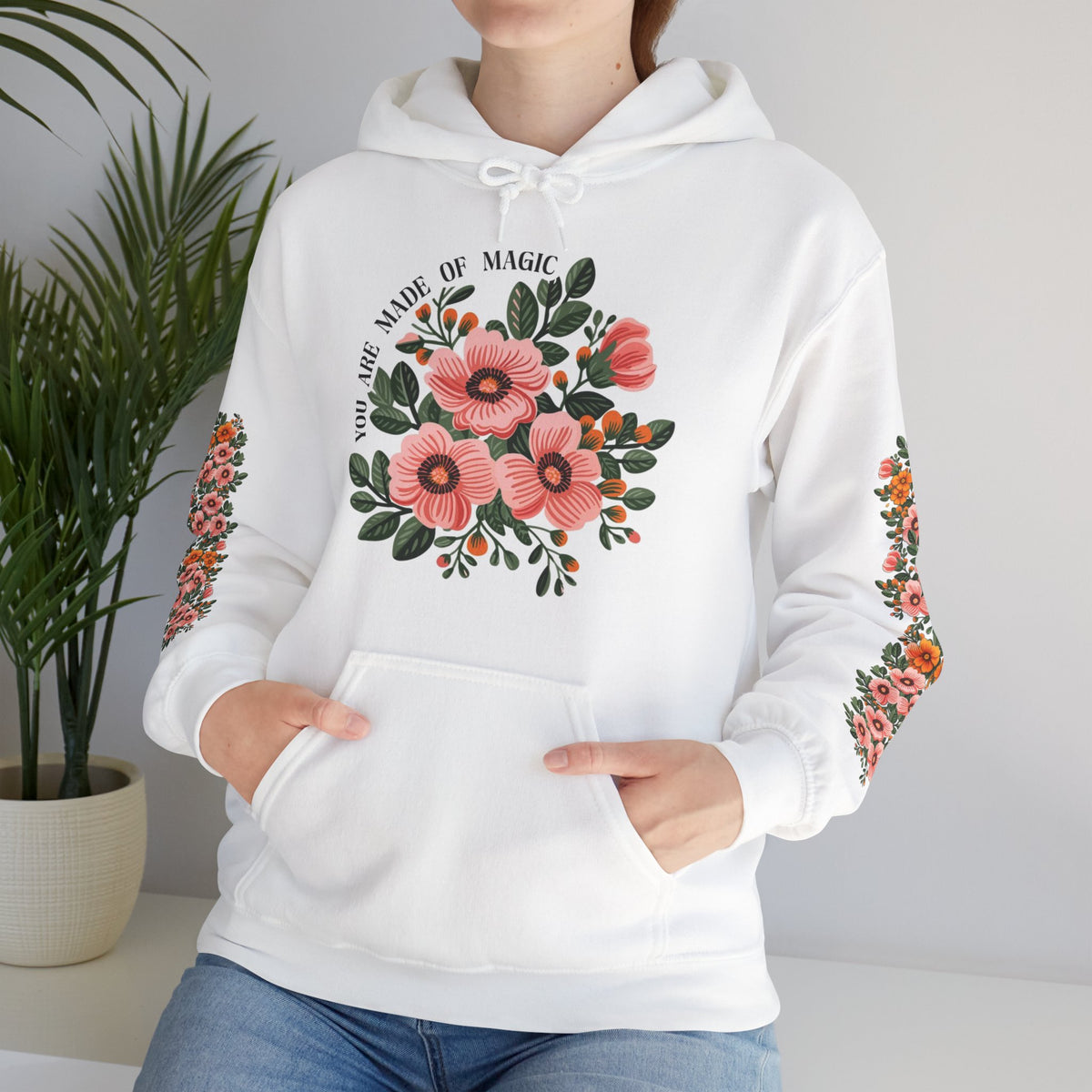 ORVIAN — Magic Floral Butterfly Unisex Heavy Blend Hoodie