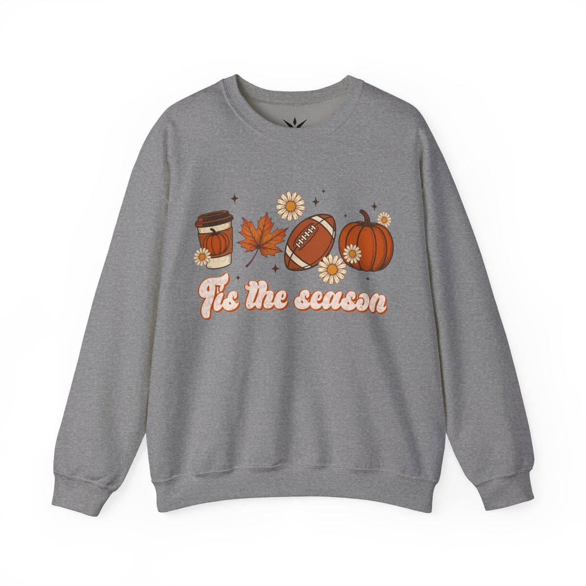 ORVIAN — ’Tis the Season Fall & Football Crewneck, Fall Sweet Fall Daisy Unisex Heavy Blend