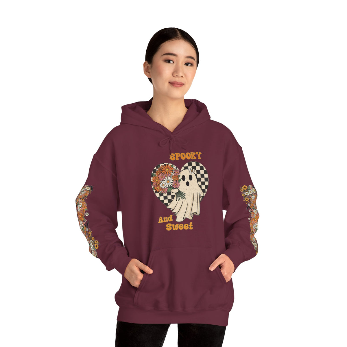 ORVIAN — Spooky and Sweet Ghost Unisex Heavy Blend Hoodie