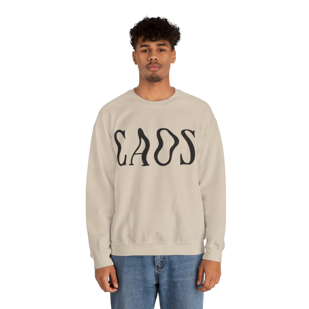 ORVIAN — Chaos Cat Crewneck, Reversed Lettering & Rebel Cat Graphic Unisex Heavy Blend