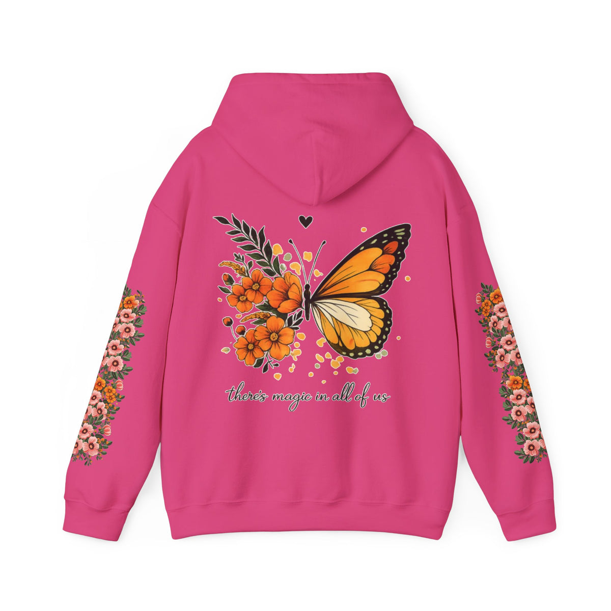 ORVIAN — Magic Floral Butterfly Unisex Heavy Blend Hoodie