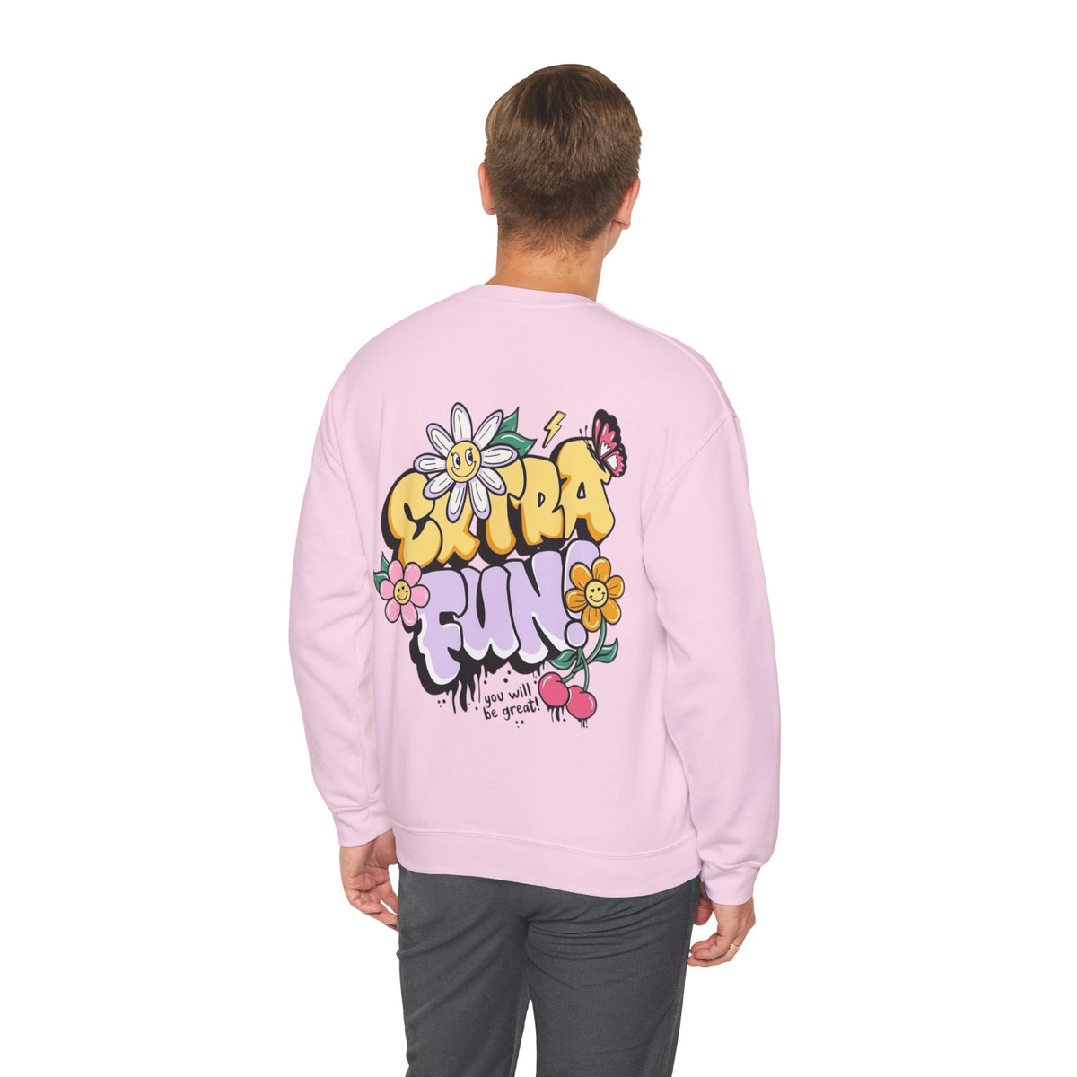 ORVIAN — Good Day to Read a Book Crewneck, Retro Floral Book Lover Sweatshirt Unisex Heavy Blend