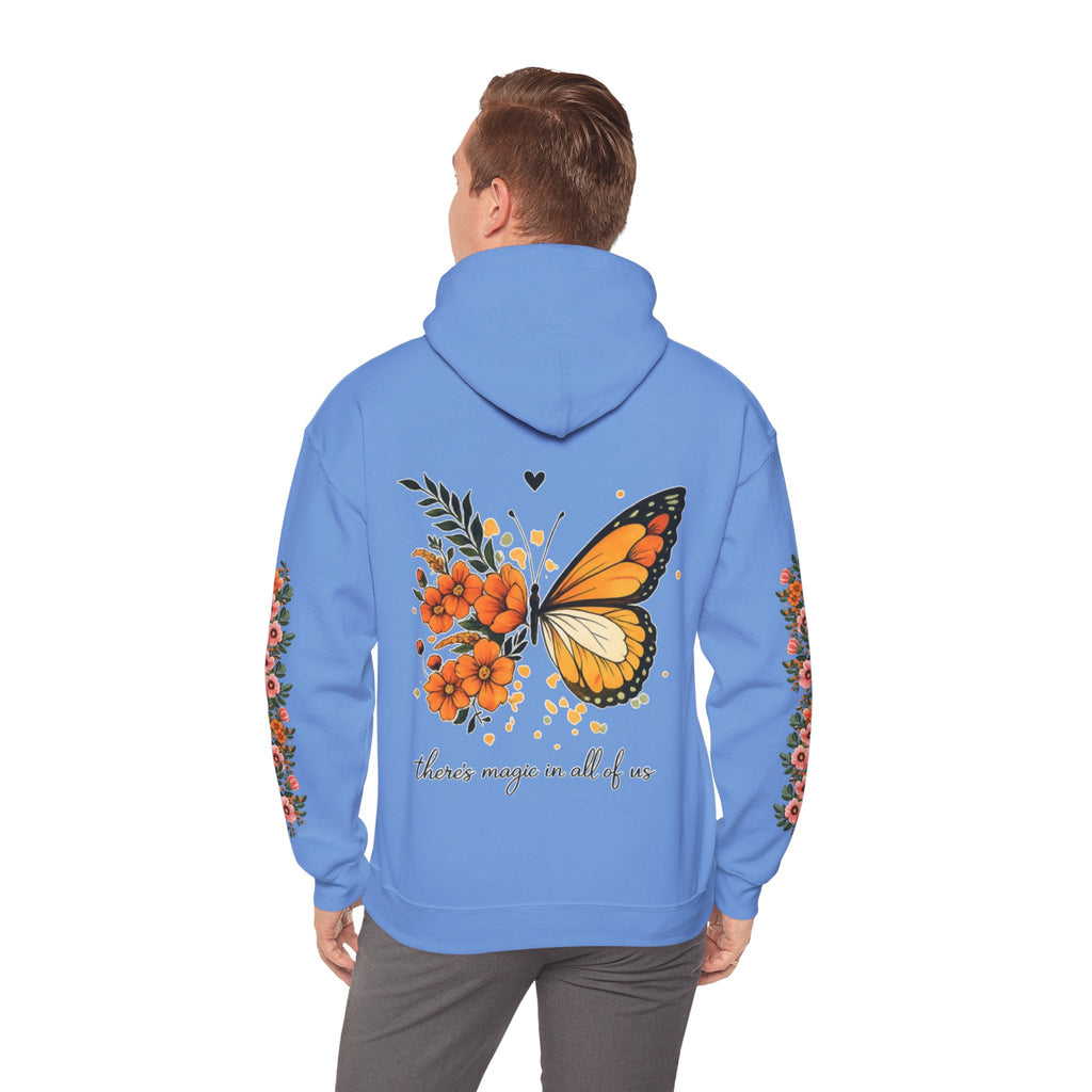 ORVIAN — Magic Floral Butterfly Unisex Heavy Blend Hoodie