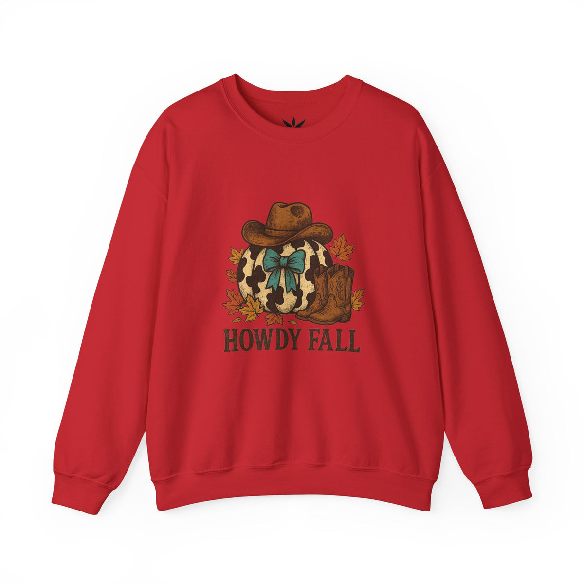 ORVIAN — Howdy Fall Wéstern Pumpkin & Ghost Cow Crewneck, Moo I Mean Boo Halloween Unisex