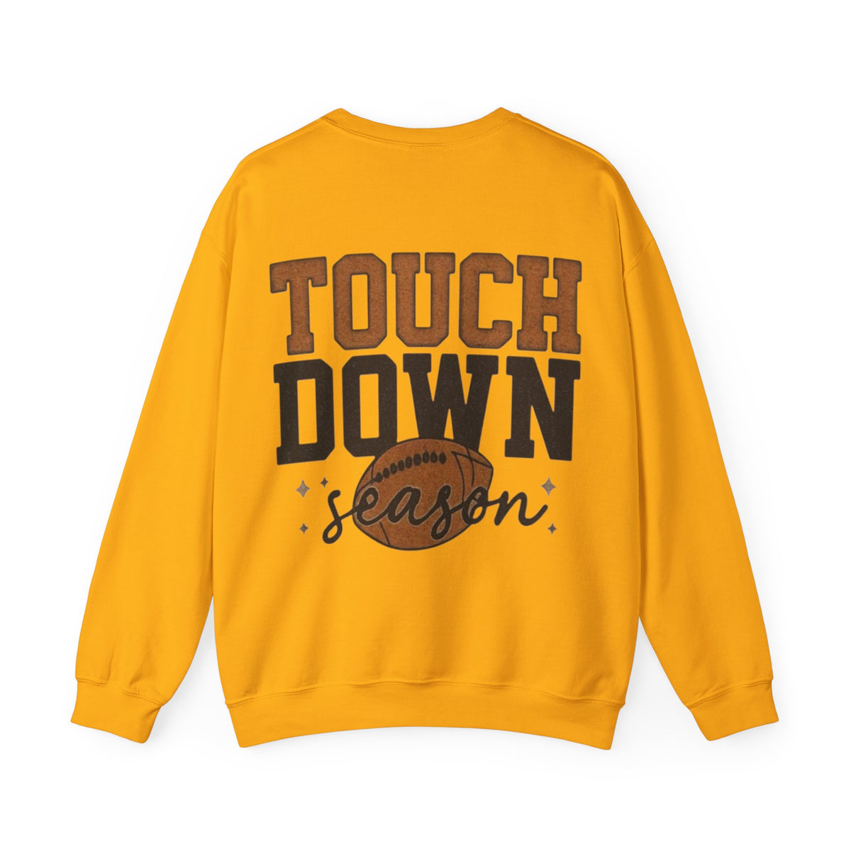 ORVIAN — Touchdown Season Coquette Football Bow Crewneck, Varsity Game Day Unisex Heavy Blend