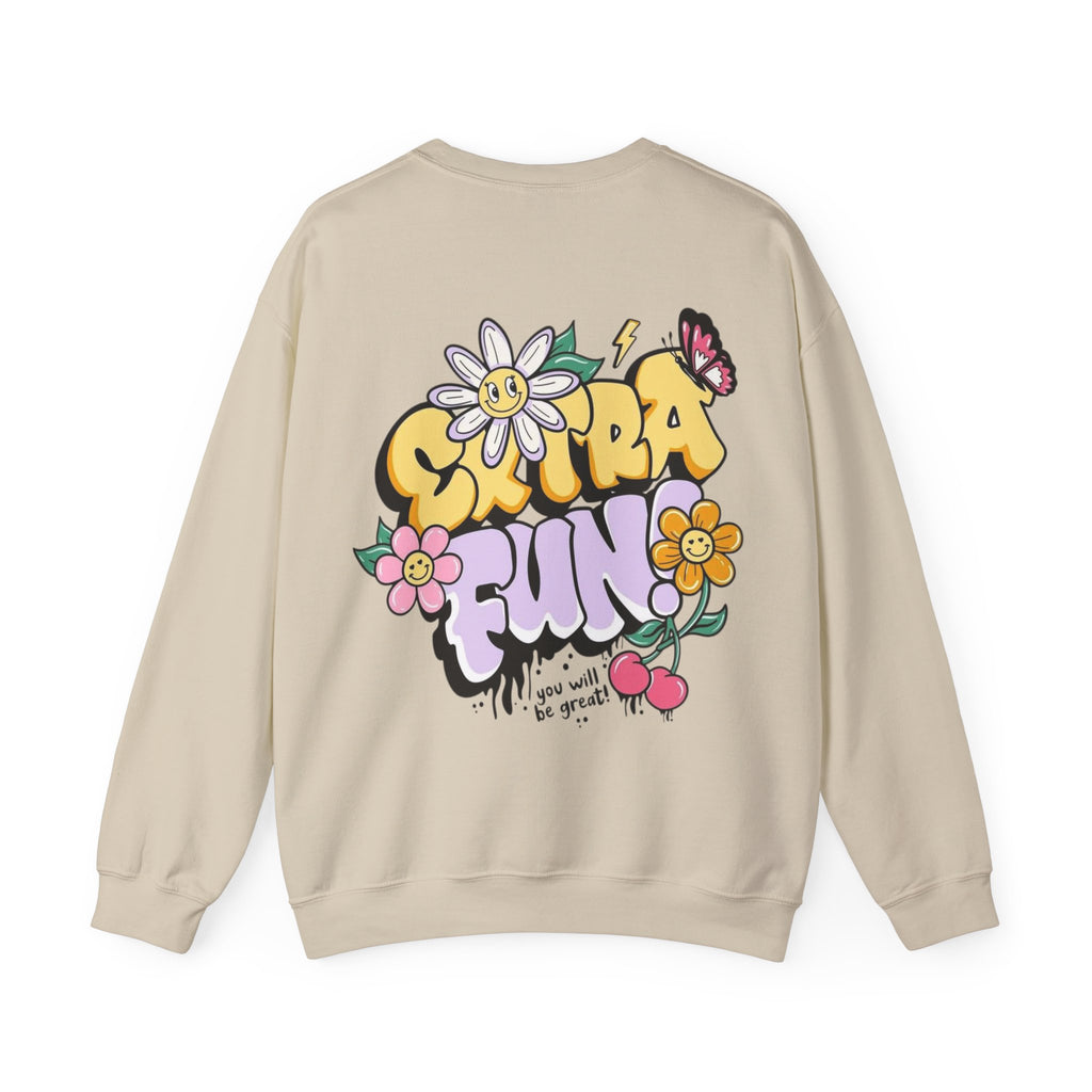ORVIAN — Good Day to Read a Book Crewneck, Retro Floral Book Lover Sweatshirt Unisex Heavy Blend