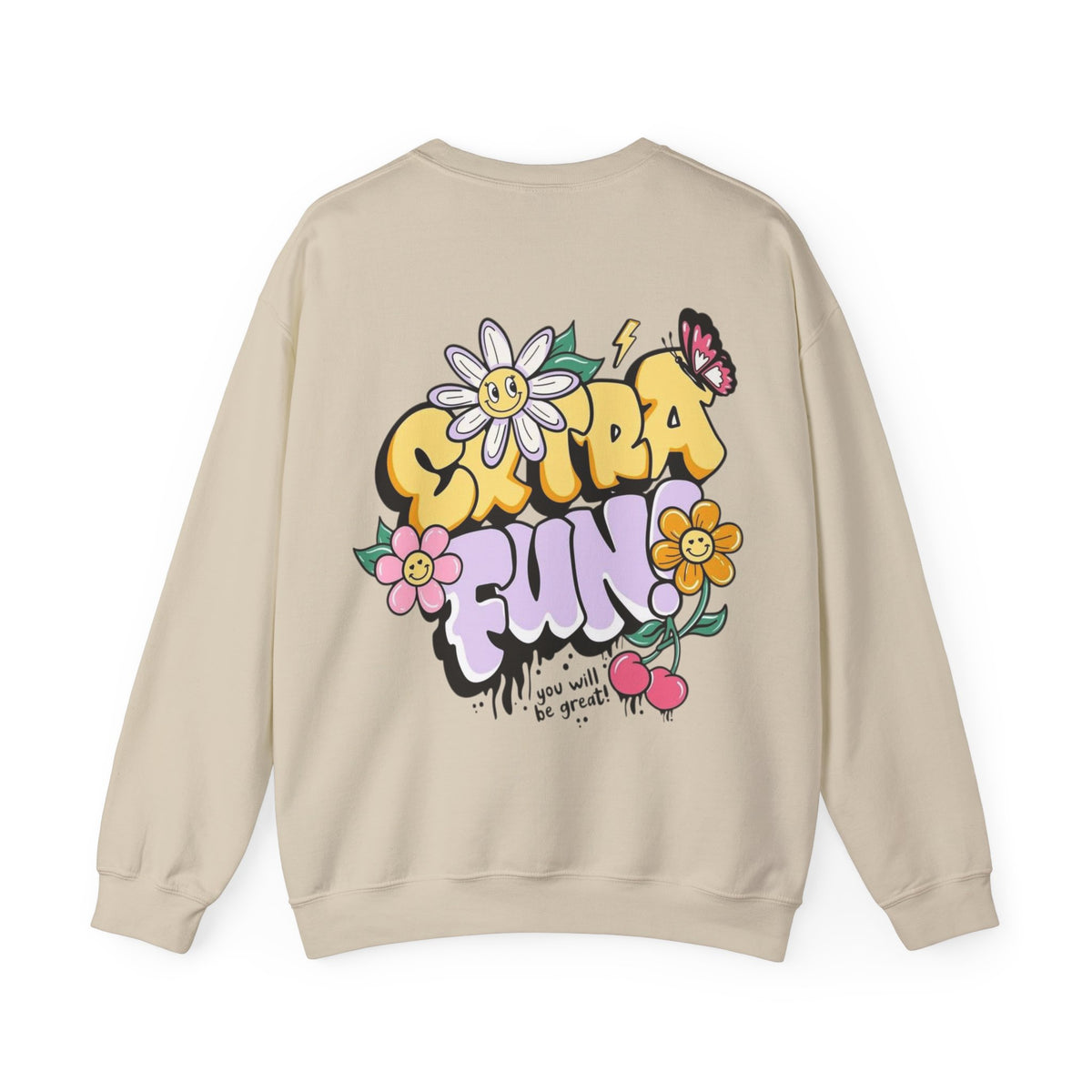 ORVIAN — Good Day to Read a Book Crewneck, Retro Floral Book Lover Sweatshirt Unisex Heavy Blend