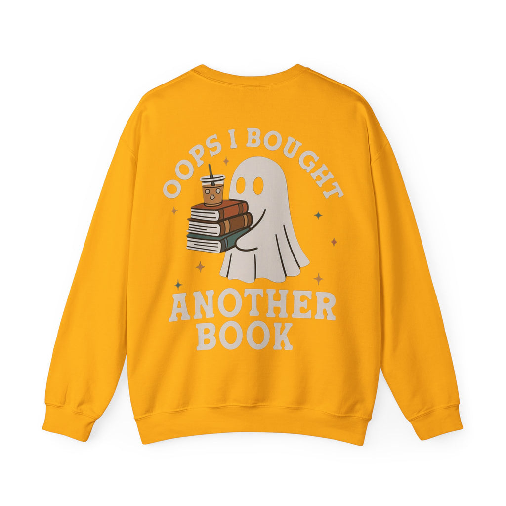 ORVIAN — Fall Into a Good Book Ghost Crewneck, Cozy Autumn Book Lover Unisex Heavy Blend