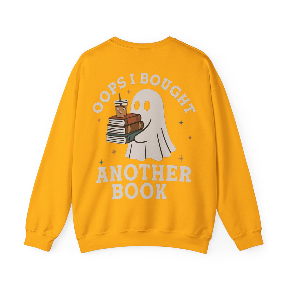 ORVIAN — Fall Into a Good Book Ghost Crewneck, Cozy Autumn Book Lover Unisex Heavy Blend