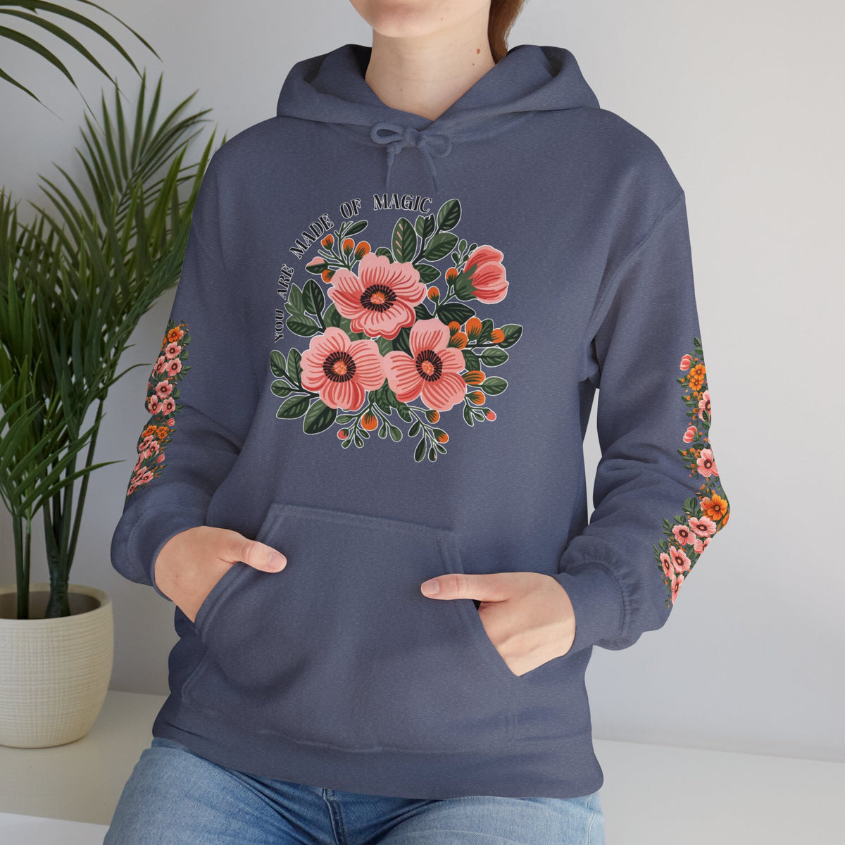 ORVIAN — Magic Floral Butterfly Unisex Heavy Blend Hoodie