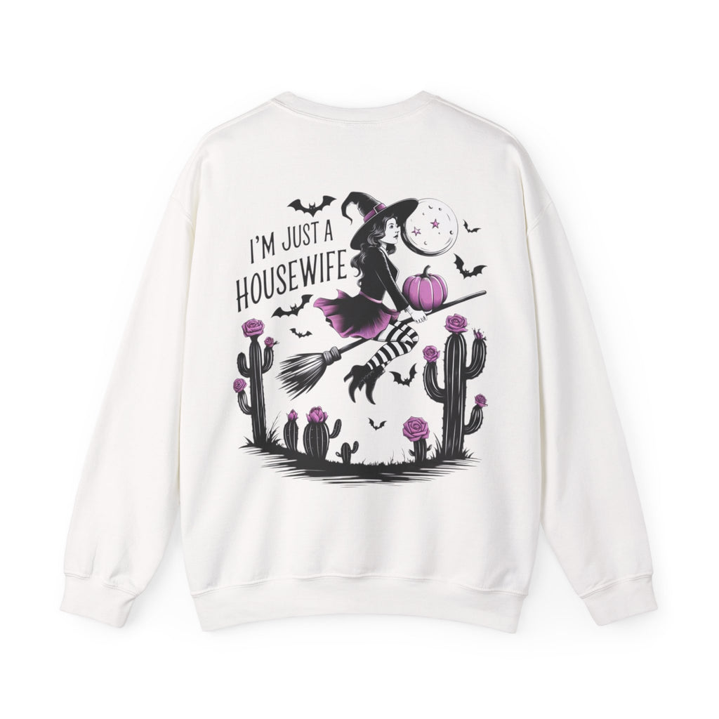 ORVIAN — Witch Please & I'm Just a Housewife Witch Crewneck, Magical Cauldron Unisex Heavy Blend
