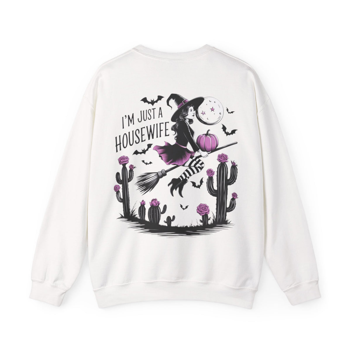 ORVIAN — Witch Please & I'm Just a Housewife Witch Crewneck, Magical Cauldron Unisex Heavy Blend