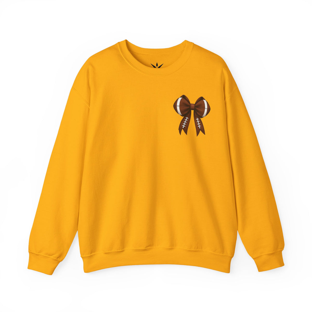 ORVIAN — Touchdown Season Coquette Football Bow Crewneck, Varsity Game Day Unisex Heavy Blend