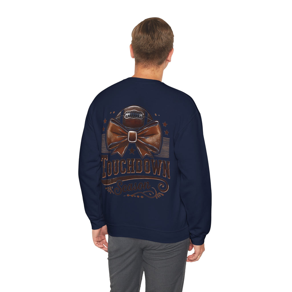 ORVIAN — Cuddles & Touchdowns Football Crewneck, 'Tis the Season Game Day Unisex Heavy Blend