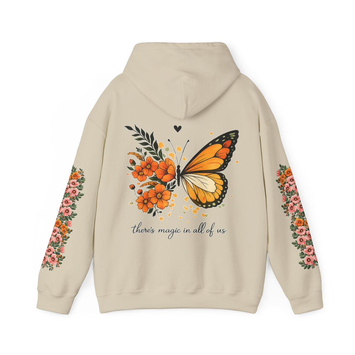 ORVIAN — Magic Floral Butterfly Unisex Heavy Blend Hoodie