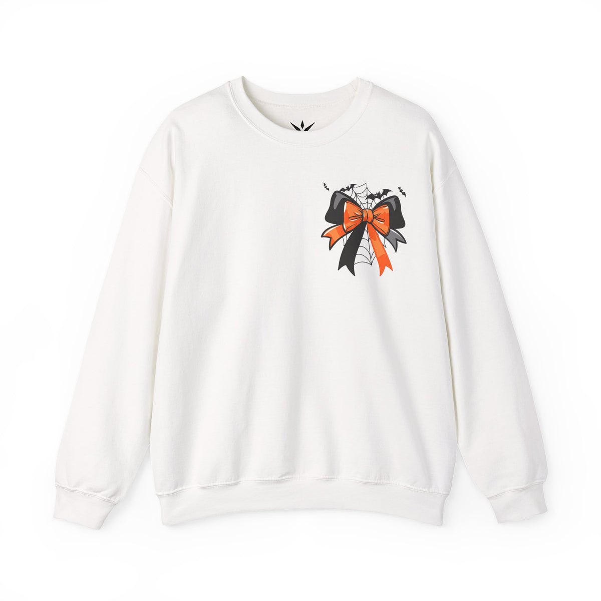 ORVIAN — Coquette Ghost & Bow Halloween Crewneck, Lace Ghost Pumpkin Unisex Sweatshirt