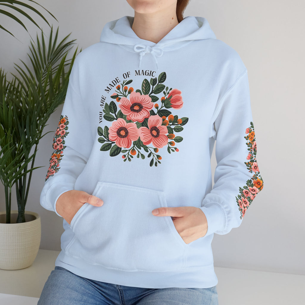 ORVIAN — Magic Floral Butterfly Unisex Heavy Blend Hoodie