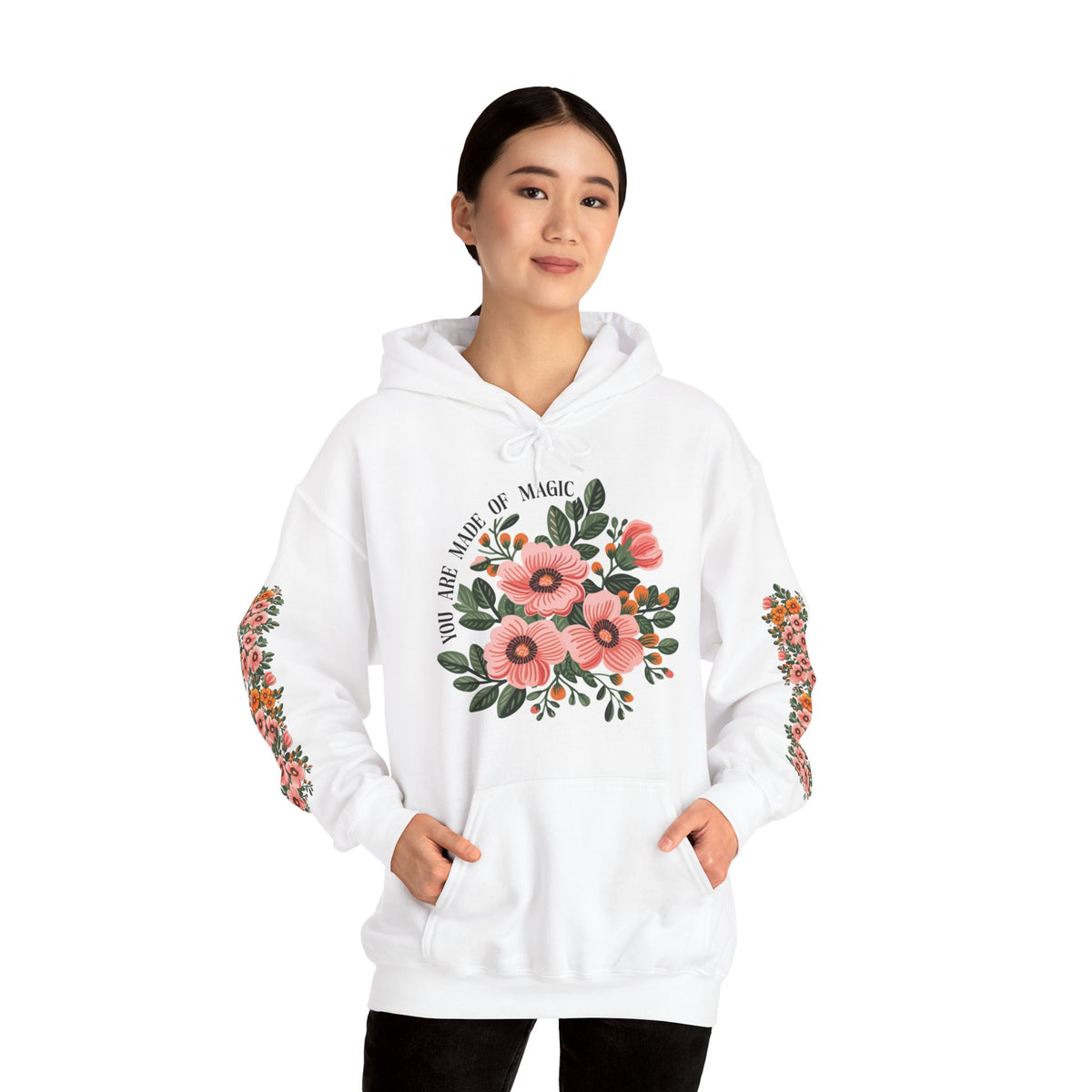 ORVIAN — Magic Floral Butterfly Unisex Heavy Blend Hoodie