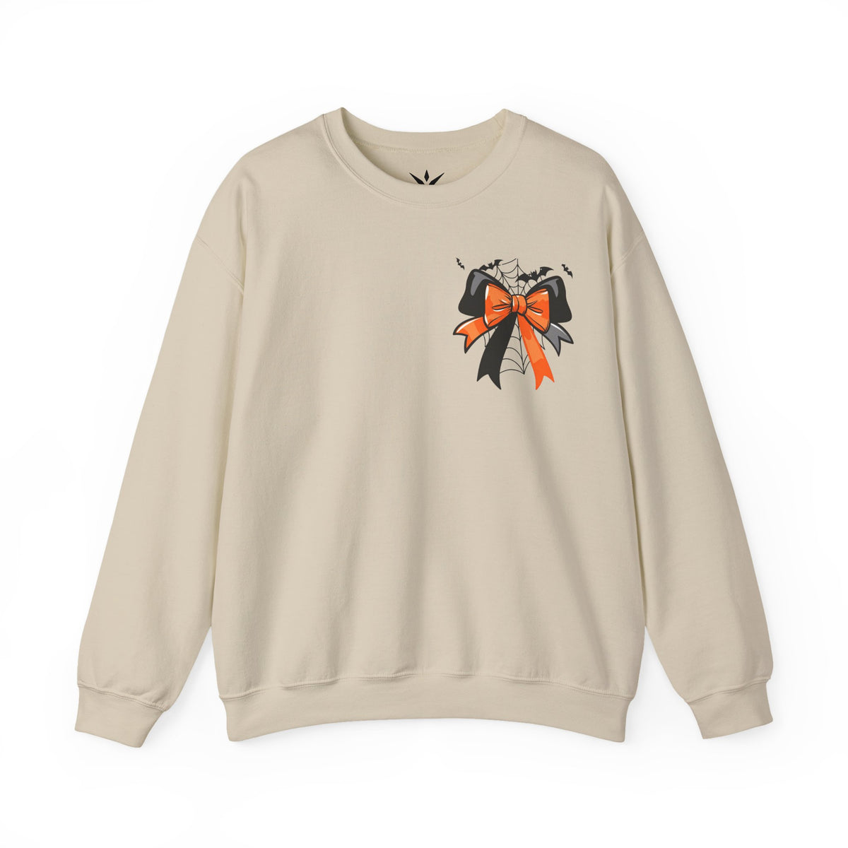 ORVIAN — Coquette Ghost & Bow Halloween Crewneck, Lace Ghost Pumpkin Unisex Sweatshirt