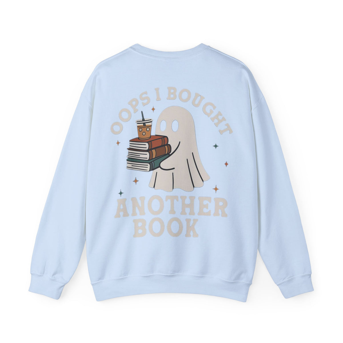 ORVIAN — Fall Into a Good Book Ghost Crewneck, Cozy Autumn Book Lover Unisex Heavy Blend