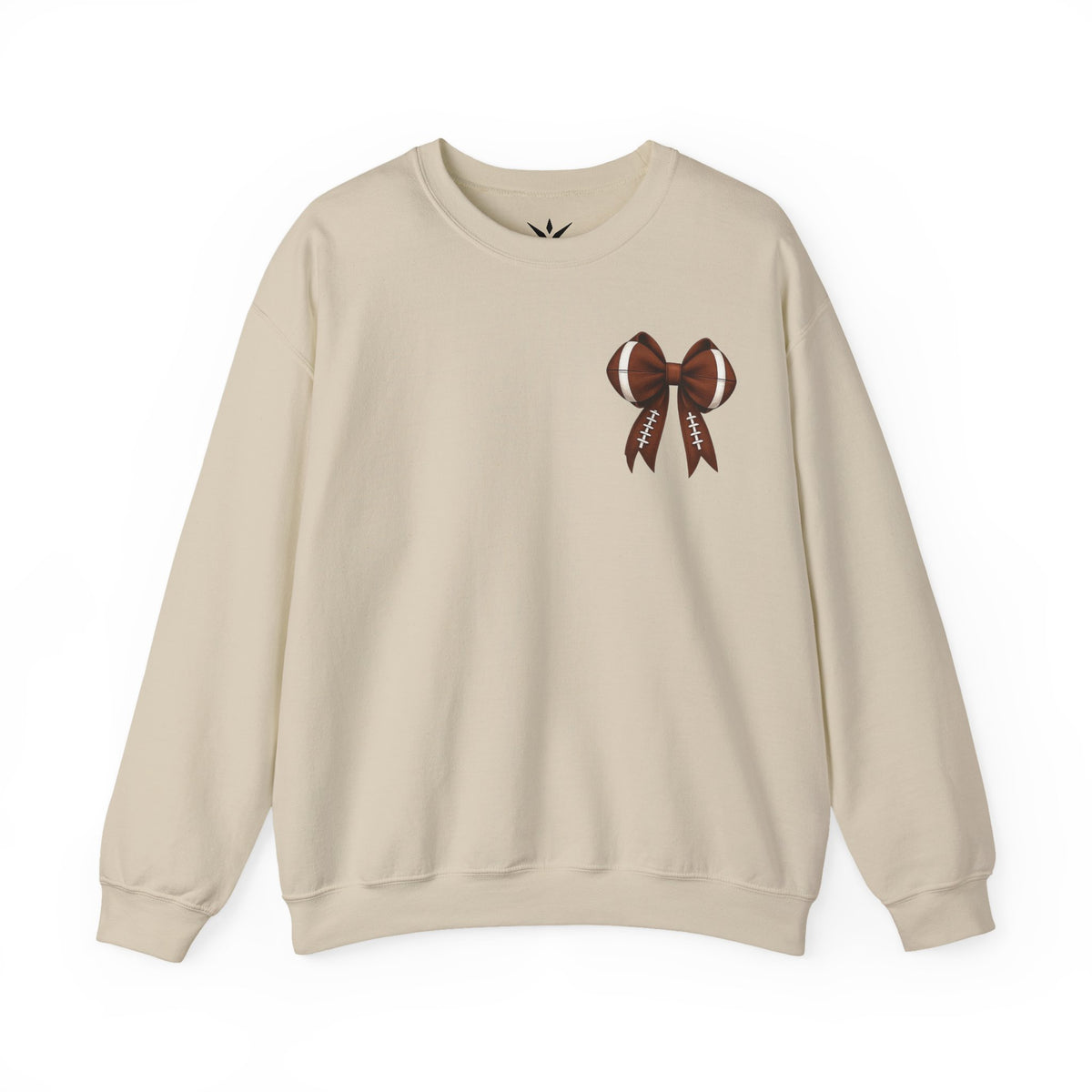 ORVIAN — Touchdown Season Coquette Football Bow Crewneck, Varsity Game Day Unisex Heavy Blend
