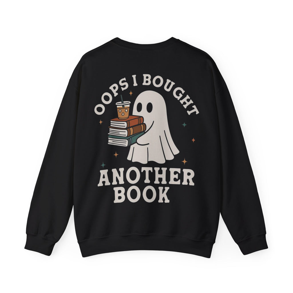 ORVIAN — Fall Into a Good Book Ghost Crewneck, Cozy Autumn Book Lover Unisex Heavy Blend
