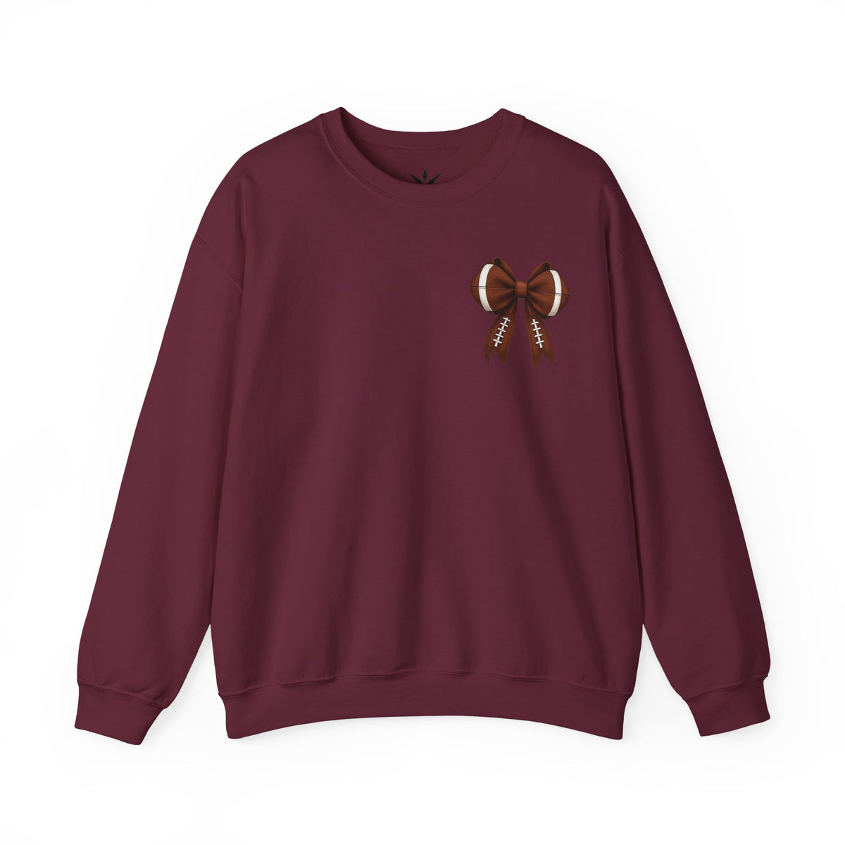ORVIAN — Touchdown Season Coquette Football Bow Crewneck, Varsity Game Day Unisex Heavy Blend
