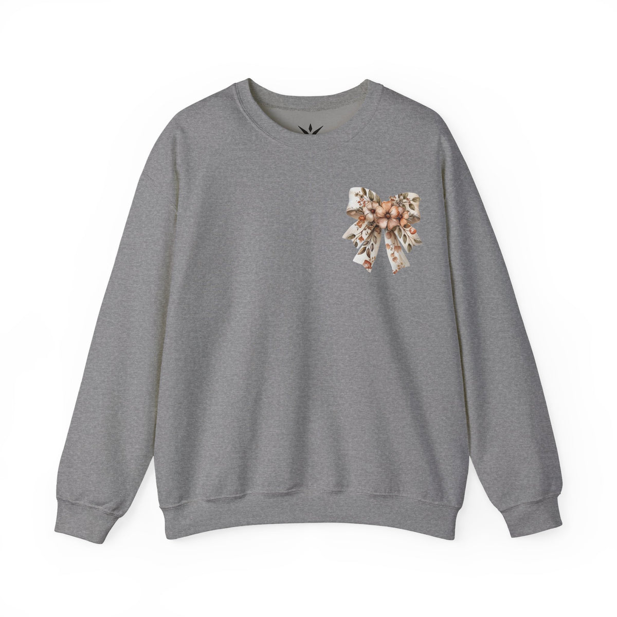 ORVIAN — Pumpkin Spice & Autumn Botanicals Crewneck, Floral Pumpkin Fall Unisex Sweatshirt