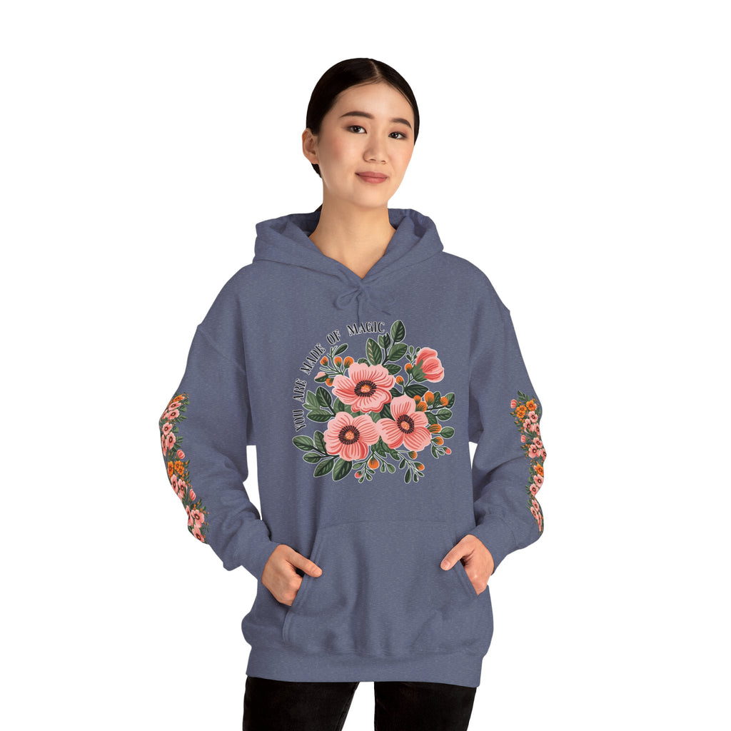 ORVIAN — Magic Floral Butterfly Unisex Heavy Blend Hoodie