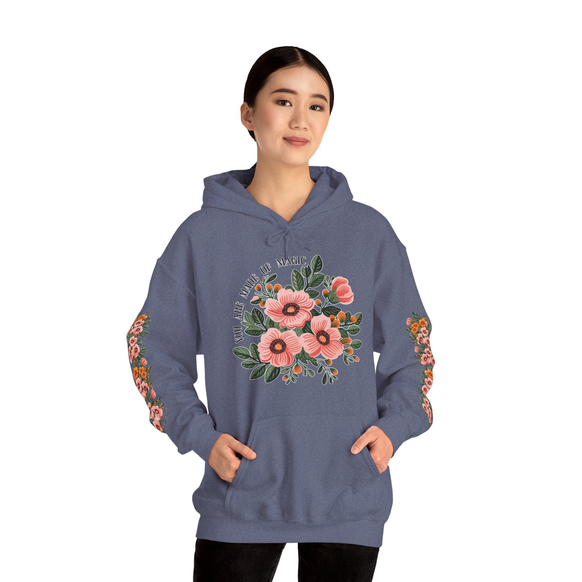 ORVIAN — Magic Floral Butterfly Unisex Heavy Blend Hoodie