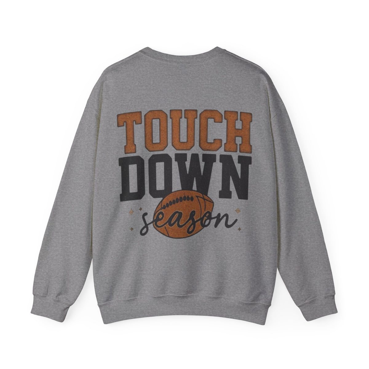 ORVIAN — Touchdown Season Coquette Football Bow Crewneck, Varsity Game Day Unisex Heavy Blend
