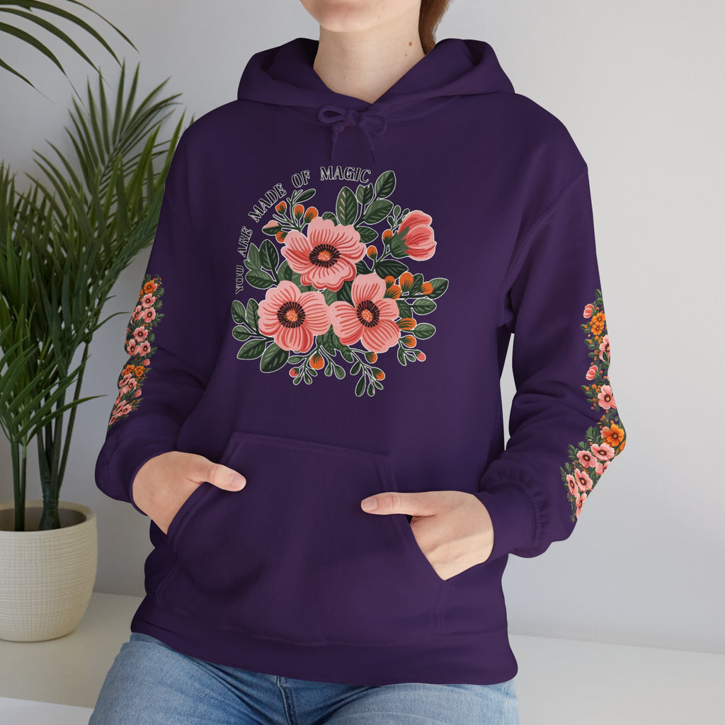 ORVIAN — Magic Floral Butterfly Unisex Heavy Blend Hoodie