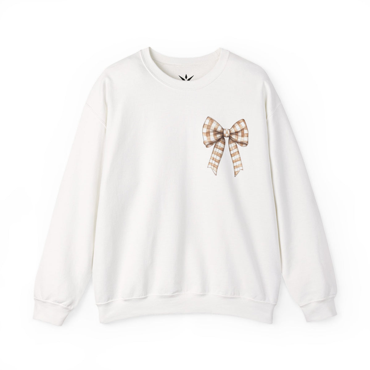 ORVIAN — Touchdown Season Football Bow Crewneck, Sparkle Game Day Sporty Unisex Heavy Blend