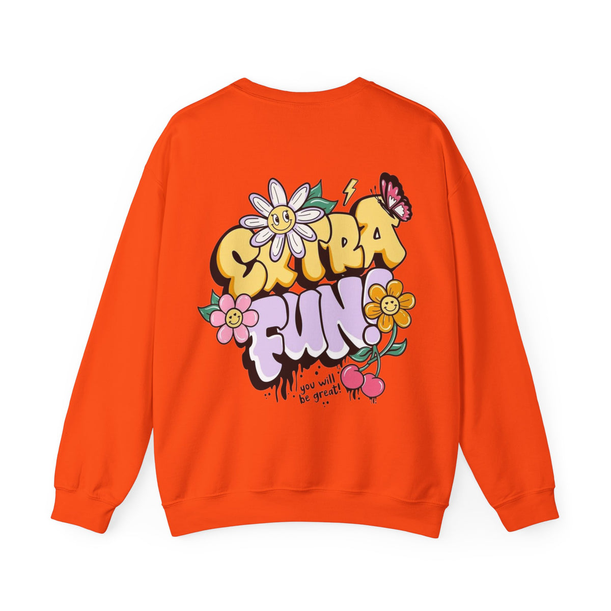 ORVIAN — Good Day to Read a Book Crewneck, Retro Floral Book Lover Sweatshirt Unisex Heavy Blend