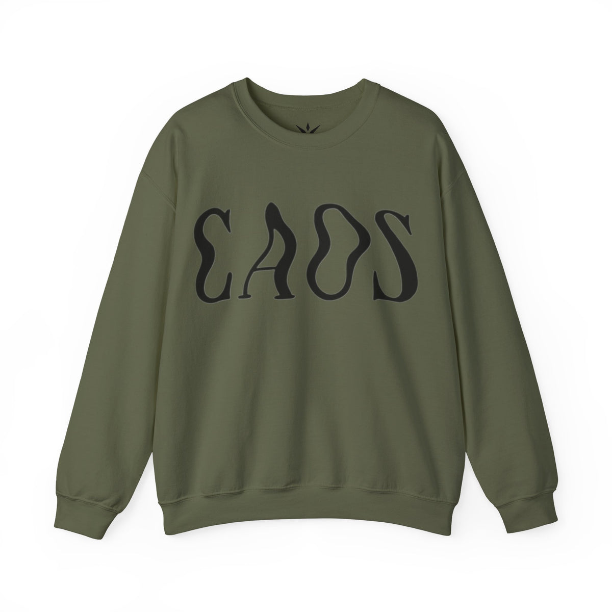 ORVIAN — Chaos Cat Crewneck, Reversed Lettering & Rebel Cat Graphic Unisex Heavy Blend