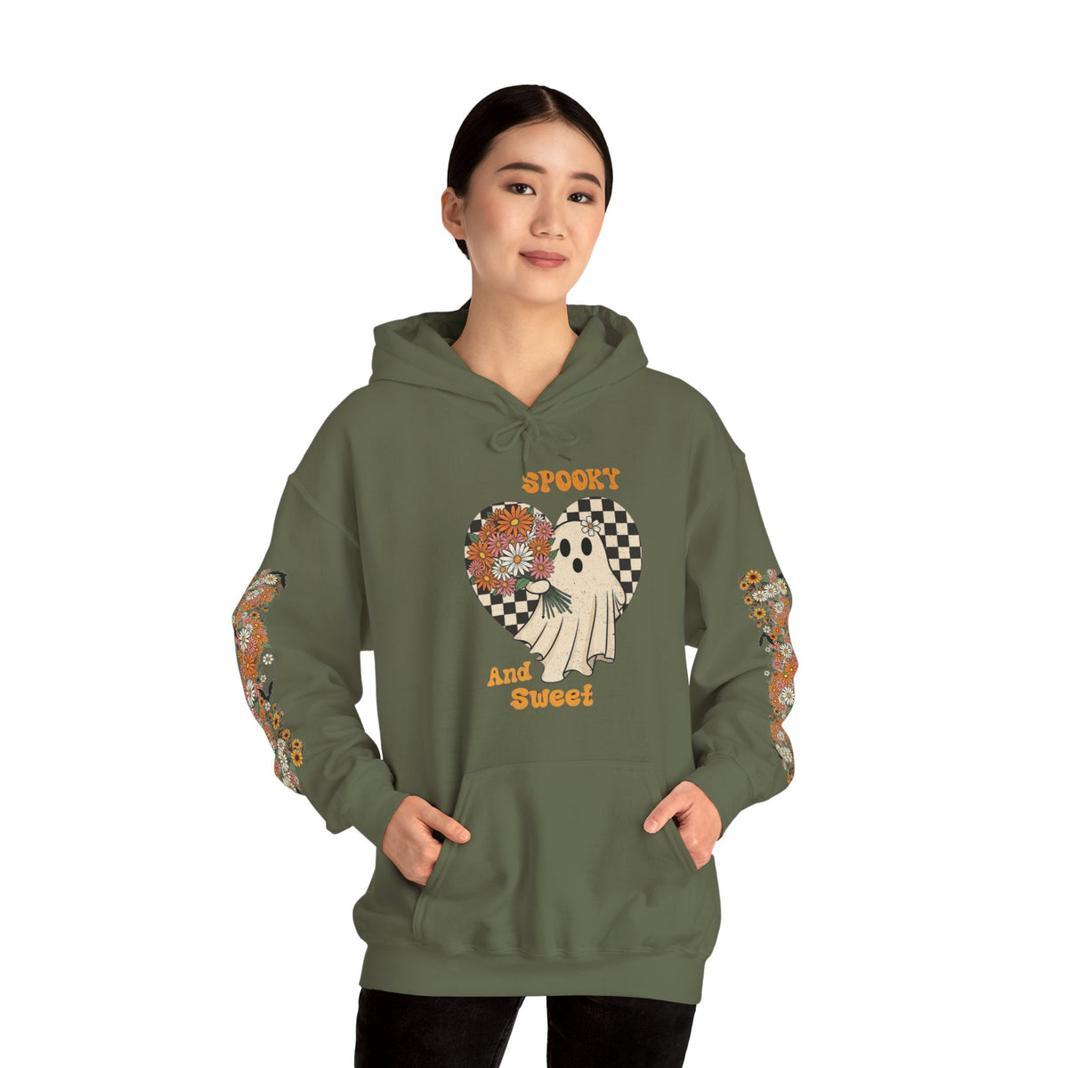 ORVIAN — Spooky and Sweet Ghost Unisex Heavy Blend Hoodie