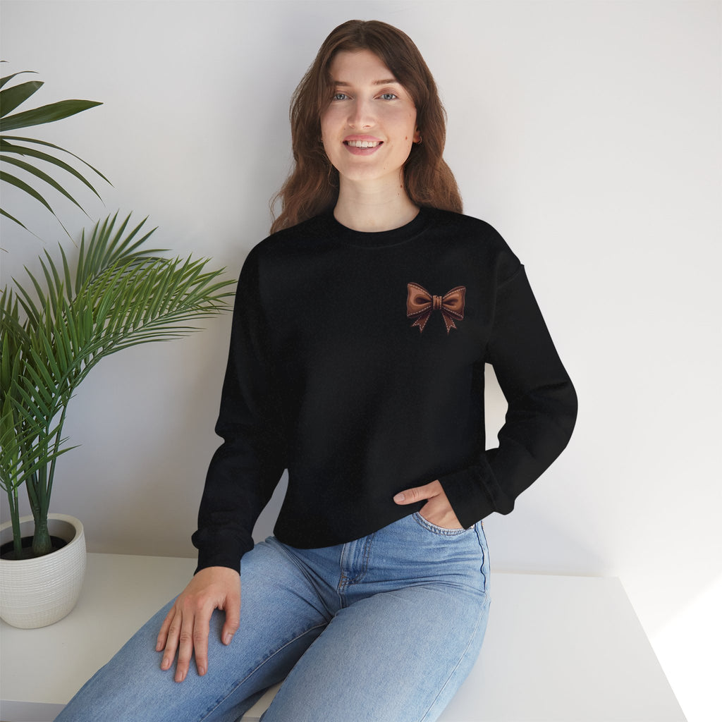 ORVIAN — Cuddles & Touchdowns Football Crewneck, 'Tis the Season Game Day Unisex Heavy Blend