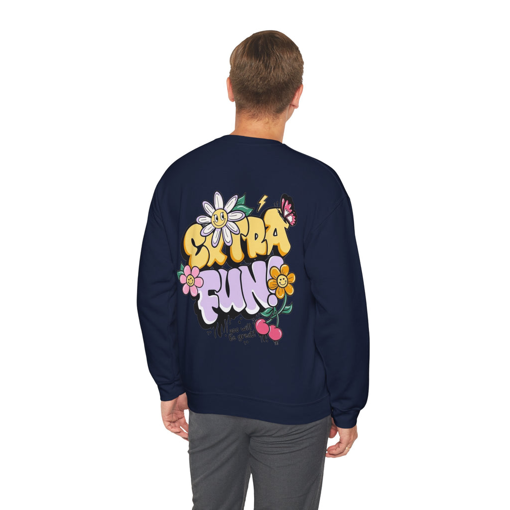 ORVIAN — Good Day to Read a Book Crewneck, Retro Floral Book Lover Sweatshirt Unisex Heavy Blend