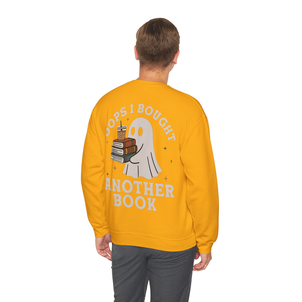 ORVIAN — Fall Into a Good Book Ghost Crewneck, Cozy Autumn Book Lover Unisex Heavy Blend