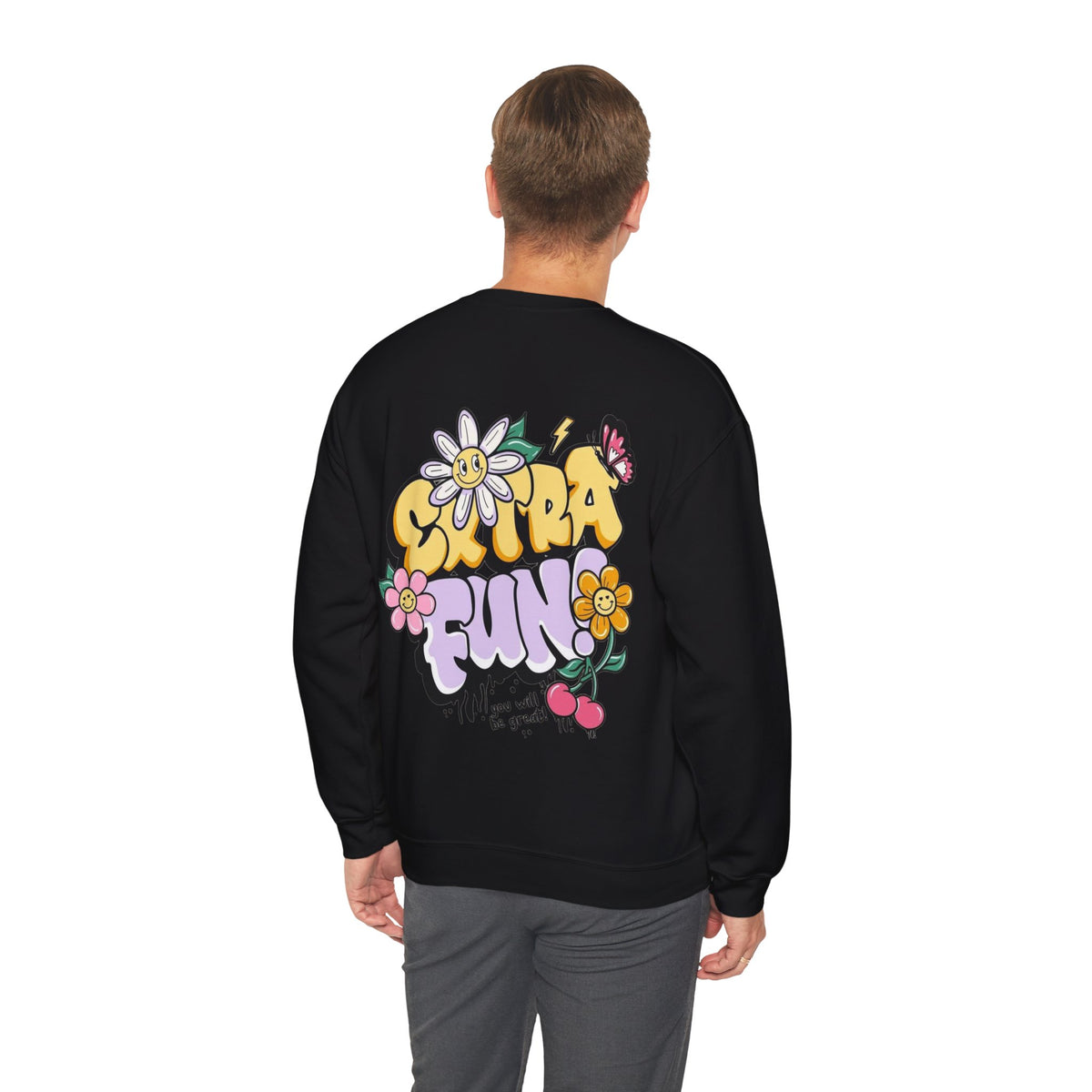 ORVIAN — Good Day to Read a Book Crewneck, Retro Floral Book Lover Sweatshirt Unisex Heavy Blend