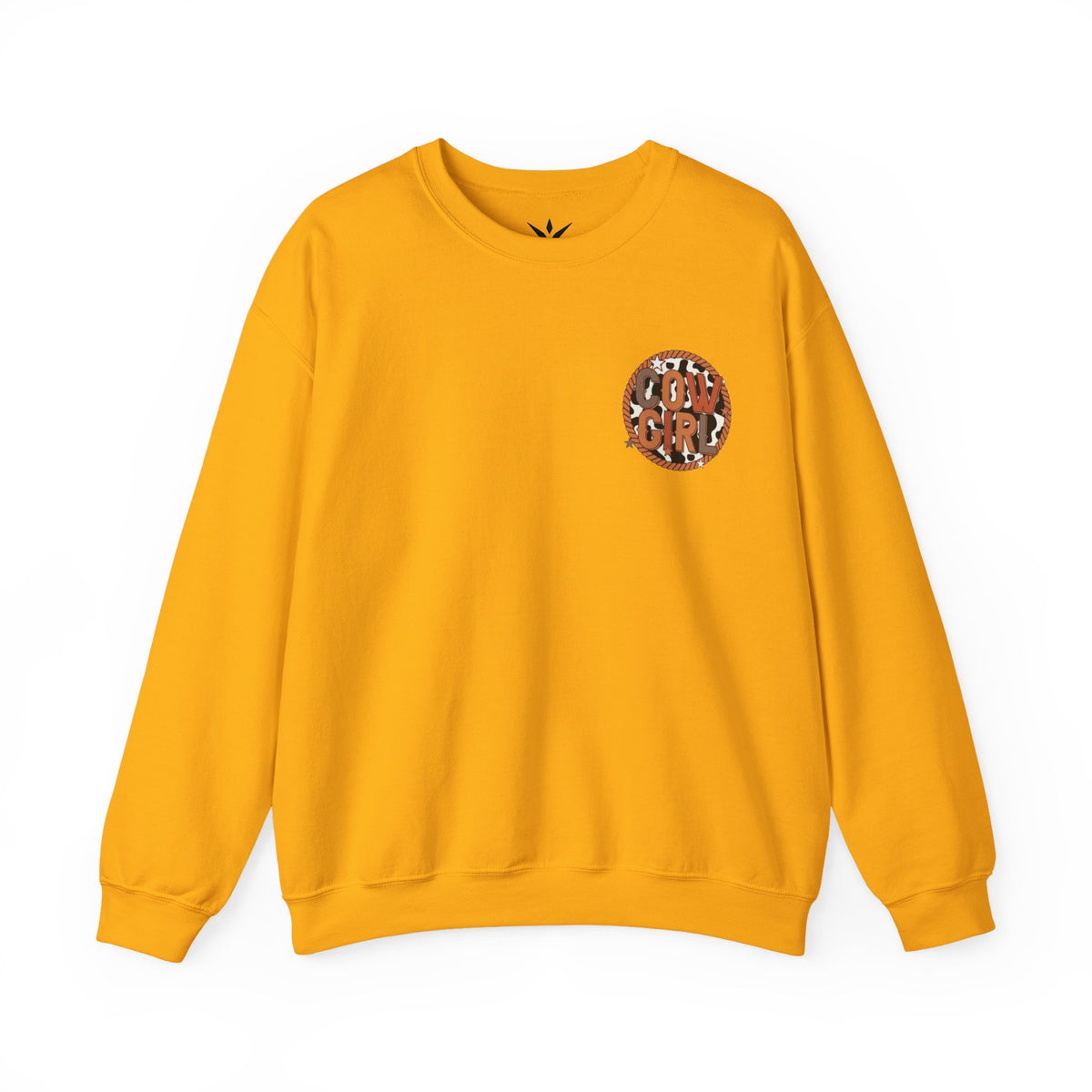 ORVIAN — Cowgirl “If I'm the Problem” Western Crewneck, Longhorn Skull Unisex Heavy Blend