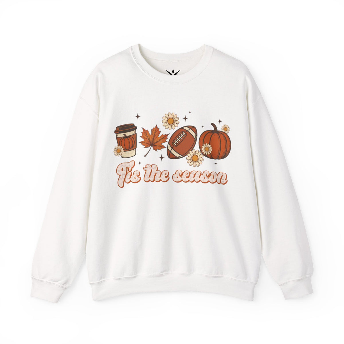 ORVIAN — ’Tis the Season Fall & Football Crewneck, Fall Sweet Fall Daisy Unisex Heavy Blend