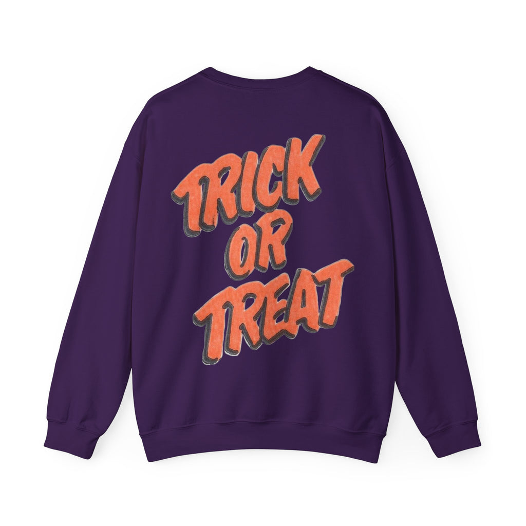 ORVIAN — Pumpkin Bra & Trick or Treat Halloween Crewneck, Skeleton Hands Unisex Heavy Blend