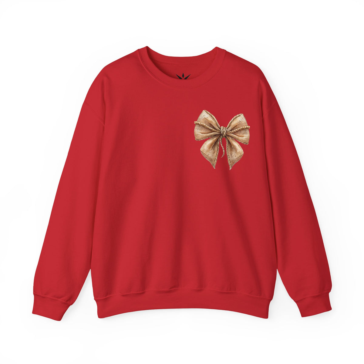 ORVIAN — Coquette Fall Bow & Football Crewneck, Pumpkin Spice Game Day Unisex Heavy Blend