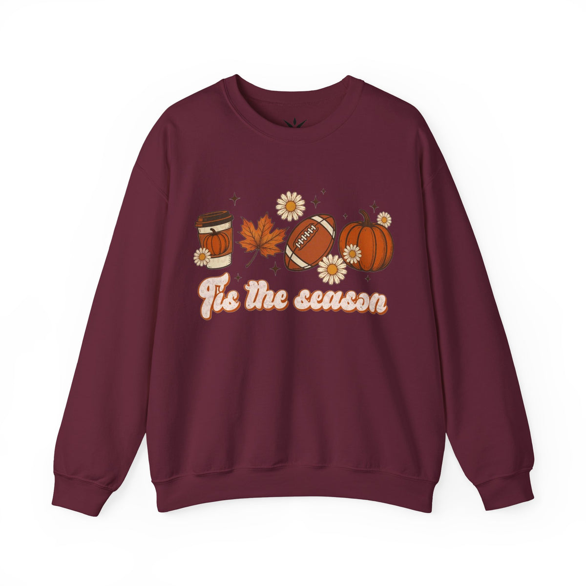 ORVIAN — ’Tis the Season Fall & Football Crewneck, Fall Sweet Fall Daisy Unisex Heavy Blend