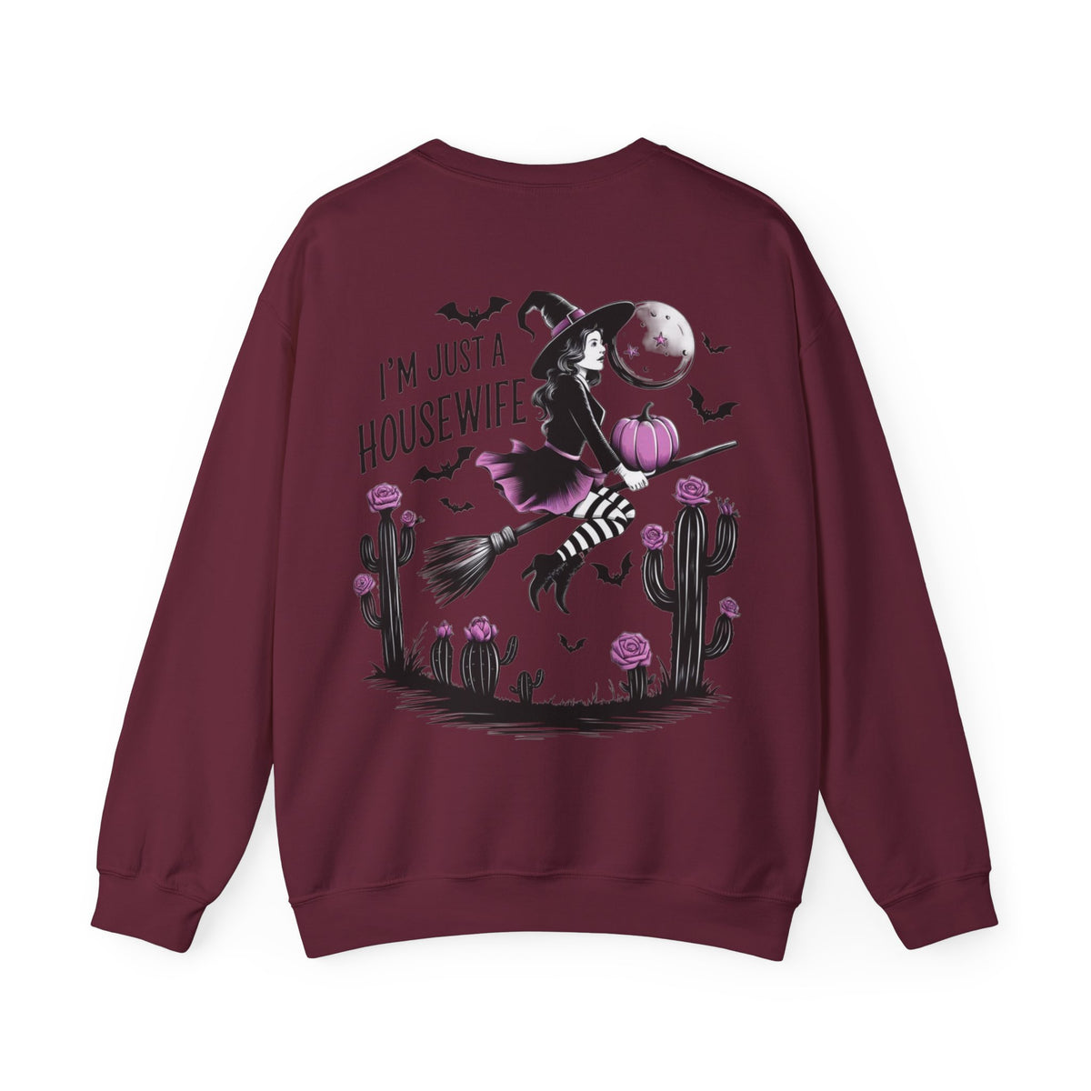 ORVIAN — Witch Please & I'm Just a Housewife Witch Crewneck, Magical Cauldron Unisex Heavy Blend