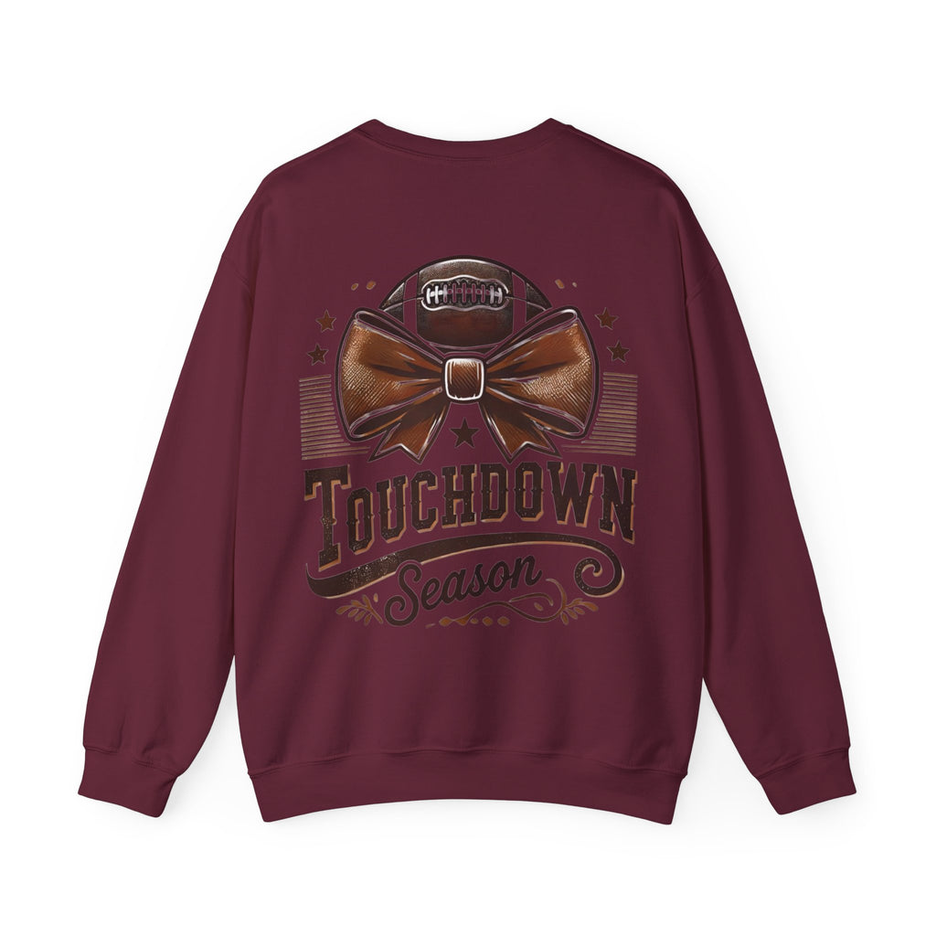 ORVIAN — Cuddles & Touchdowns Football Crewneck, 'Tis the Season Game Day Unisex Heavy Blend