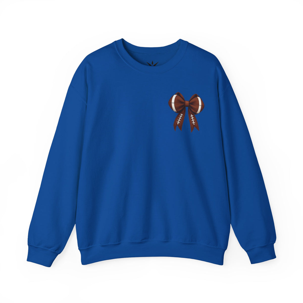 ORVIAN — Touchdown Season Coquette Football Bow Crewneck, Varsity Game Day Unisex Heavy Blend
