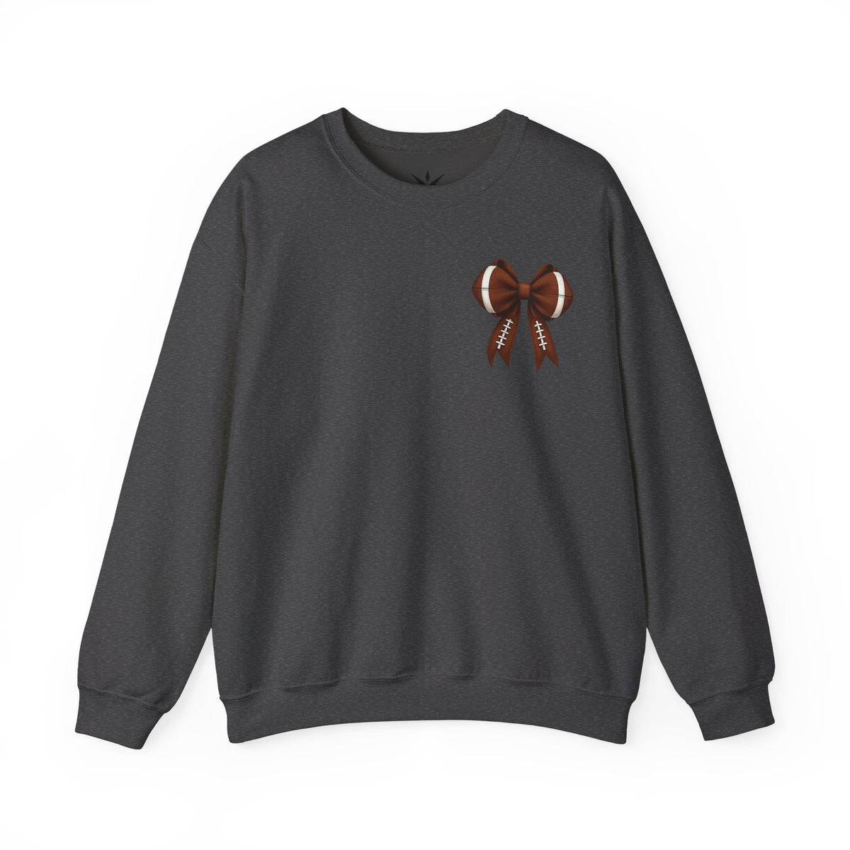 ORVIAN — Touchdown Season Coquette Football Bow Crewneck, Varsity Game Day Unisex Heavy Blend